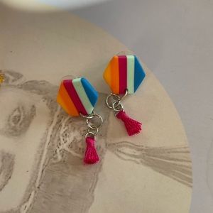 Homemade handmade earrings